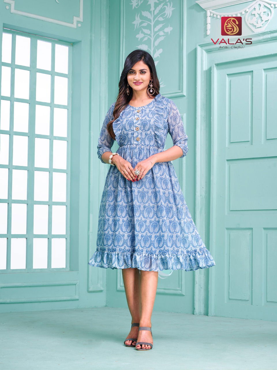 Style Vol 7 Fancy Party Wear Wholesale Georgette Kurtis Catalog